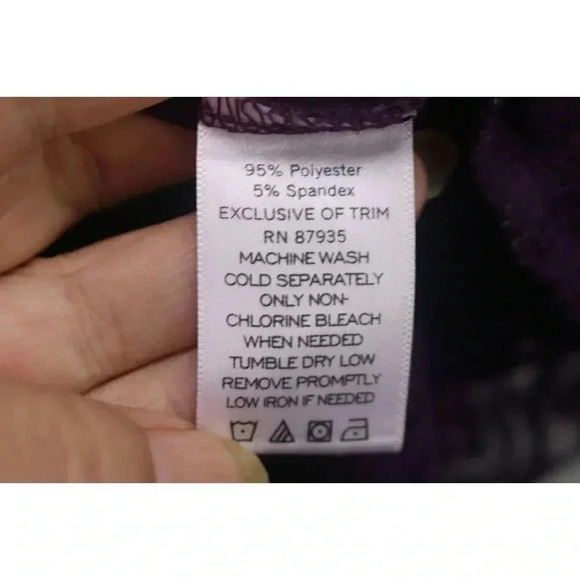 Susan Graver Essentials Purple Cami-Size 3X-Adjustable Straps - Picture 4 of 7